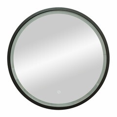Зеркало с сенсорной подсветкой 60 см в раме черной Continent Tomar