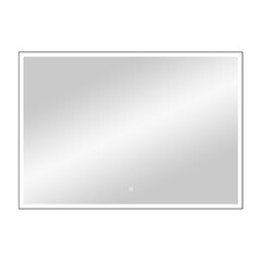 Зеркало с подсветкой прямоугольное 90х70 см в раме черной с сенсорным включением Continent Viseu (ЗЛП2420) - фото 6