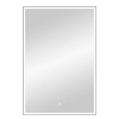 Зеркало с подсветкой прямоугольное 60х100 см в раме черной с сенсорным включением Continent Viseu (ЗЛП2421) - фото 6