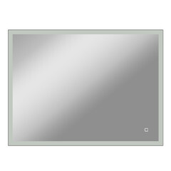 Зеркало с подсветкой прямоугольное 80х60 см с сенсорным включением Continent Faro (ЗЛП2422) - фото 1