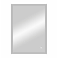 Зеркало с подсветкой прямоугольное 60х80 см бесконтактный сенсор Continent Lisboa (ЗЛП2428) - фото 1