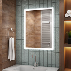 Зеркало с подсветкой прямоугольное 60х80 см бесконтактный сенсор Continent Lisboa (ЗЛП2428) - фото 5