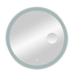 Зеркало с подсветкой круглое 78 см с сенсорным включением с увеличительным зеркалом Continent Cantanhede (ЗЛП2430) - фото 1