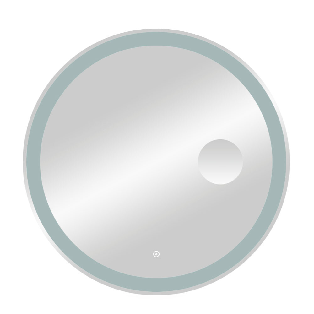 Зеркало с подсветкой круглое 78 см с сенсорным включением с увеличительным зеркалом Continent Cantanhede (ЗЛП2430)