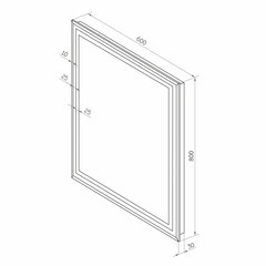 Зеркало с подсветкой прямоугольное 60х80 см Continent Mirandela (ЗЛП2407) - фото 2