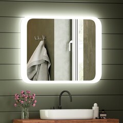 Зеркало с подсветкой прямоугольное 68х53,5 см Continent Leiria (ЗЛП2411) - фото 3