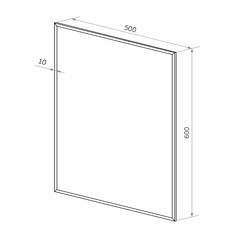 Зеркало прямоугольное 50х60 см Continent Прямоугольник (В135) - фото 4