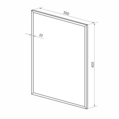 Зеркало прямоугольное 30х40 см Continent Прямоугольник (В131) - фото 2