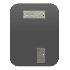 Зеркало прямоугольное 53,5х68 см Continent Piko (В243) - фото 5