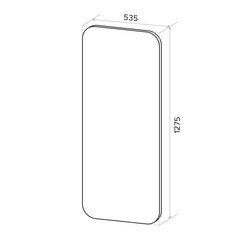 Зеркало прямоугольное 53,5х127,5 см Continent Miguel (В247) - фото 3