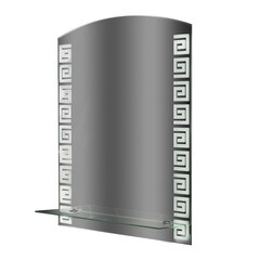 Зеркало с полкой прямоугольное 53,5х62 см Continent Belleza (В245) - фото 6