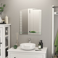 Зеркало с полкой прямоугольное 53,5х62 см Continent Belleza (В245) - фото 5