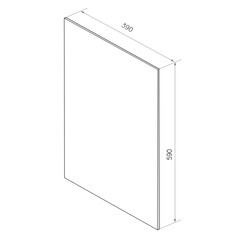 Зеркало прямоугольное 39х59 см Continent Прямоугольник (В006) - фото 3