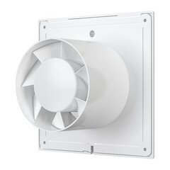 Вентилятор осевой Era Е с антимоскитной сеткой 160х160 мм d100 мм белый - фото 7