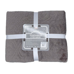 Покрывало 200х220 см Вelezza Tressa стеганое серое (6154578) - фото 5