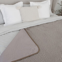 Покрывало 200х220 см Вelezza Tressa стеганое серое (6154578) - фото 4