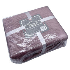 Покрывало 200х220 см Вelezza Tressa стеганое пыльно-розовое (6154584) - фото 3