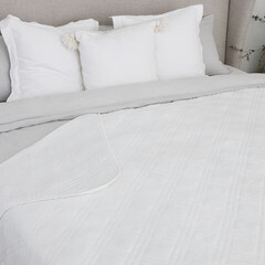 Покрывало 220х240 см Вelezza Fionet стеганое белое (6154577) - фото 2