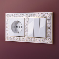 Выключатель Werkel трехклавишный встраиваемый белый (a051131) - фото 5