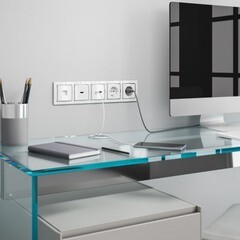 Рамка Werkel Snabb пятиместная хром/белая (a051665) - фото 2