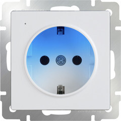 Розетка Werkel встраиваемая белая с подсветкой (a051125) - фото 8