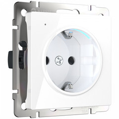 Розетка Werkel встраиваемая белая с подсветкой (a051125) - фото 7