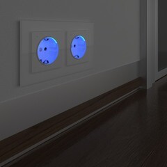 Розетка Werkel встраиваемая белая с подсветкой (a051125) - фото 6