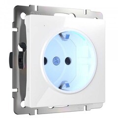 Изображение товара Розетка Werkel встраиваемая белая с подсветкой (a051125)