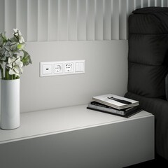 Выключатель Werkel трехклавишный встраиваемый белый (a051131) - фото 3