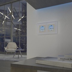 Розетка Werkel встраиваемая слоновая кость с подсветкой (a054522) - фото 2