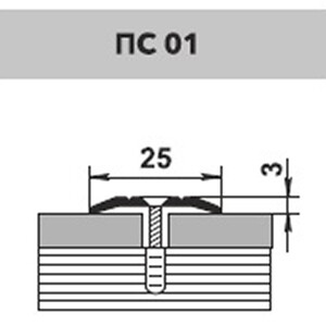 Порог алюминиевый одноуровневый стык 25х900 мм серебро анодированное — купить в Москве: цены, характеристики, отзывы и фото в интернет-магазине Петрович.