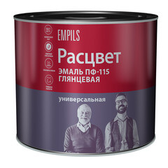 Эмаль ПФ-115 Расцвет Универсальная черная глянцевая 1,9 кг