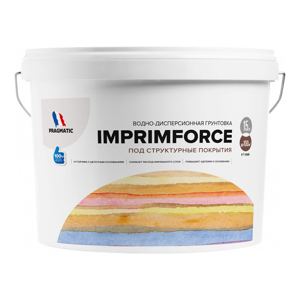 Изображение товара Грунт Pragmatic Imprimforce под структурные покрытия 15 кг для внутренних и фасадных работ
