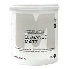 Изображение товара Краска моющаяся Pragmatic Elegance Matt база А белая 2,25 л