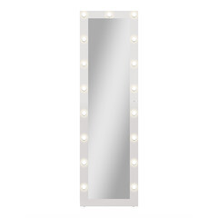 Зеркало напольное с подсветкой Ferreira 520х1750 мм гримерное белое - фото 2