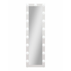 Зеркало напольное с подсветкой Ferreira 520х1750 мм гримерное белое - фото 7