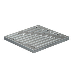 Решетка для дождеприемника Standartpark Polymax Basic 300х300 мм стальная серая - фото 1