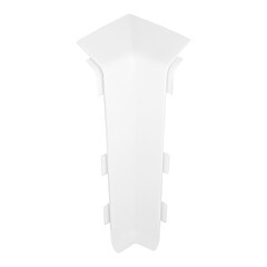 Изображение товара Угол внутренний Wimar Quadro 100 мм белый матовый Г-профиль (2 шт.)