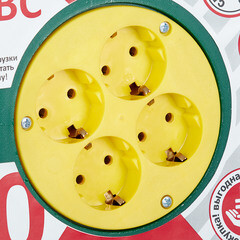 Удлинитель Союз с заземлением 50 м на катушке 3,7 кВт 4 розетки ПВС 3х1,5 кв.мм IP20 - фото 3