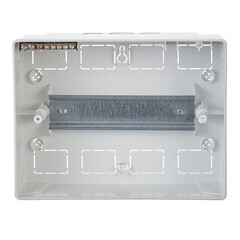 Щит распределительный навесной Makel ЩРН-П-8 пластиковый IP40 160х210х95 мм 8 модулей с DIN-рейкой и нулевой шиной - фото 2