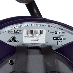 Удлинитель Партнер Электро с заземлением 40 м на катушке 1,3 кВт 4 розетки ПВС 3х0,75 кв.мм IP44 - фото 2