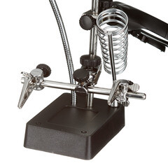 Держатель Rexant Третья рука с LED подсветкой и лупой х2.5 (12-0250) - фото 11