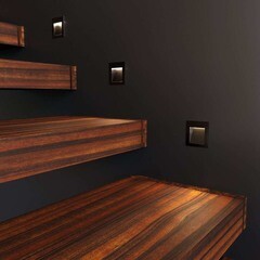 Подсветка для лестниц встраиваемая светодиодная черная 3 Вт 4000К IP65 Elektrostandard Step 6 (a049744) - фото 2