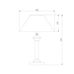Лампа настольная E27 40 Вт Eurosvet Majorka 008/1T GR (19595) - фото 2