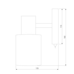 Спот настенный Eurosvet Corso E27 40 Вт 3 кв.м бронза/белый IP20 (a049413) - фото 2