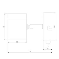 Спот настенный Eurosvet Prime GU10 50 Вт 3 кв.м хром/перламутровый сатин IP20 (00000081905) - фото 2