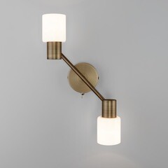 Спот настенный Eurosvet Corso E27 80 Вт 5 кв.м античная бронза/белый IP20 (a049414) - фото 5