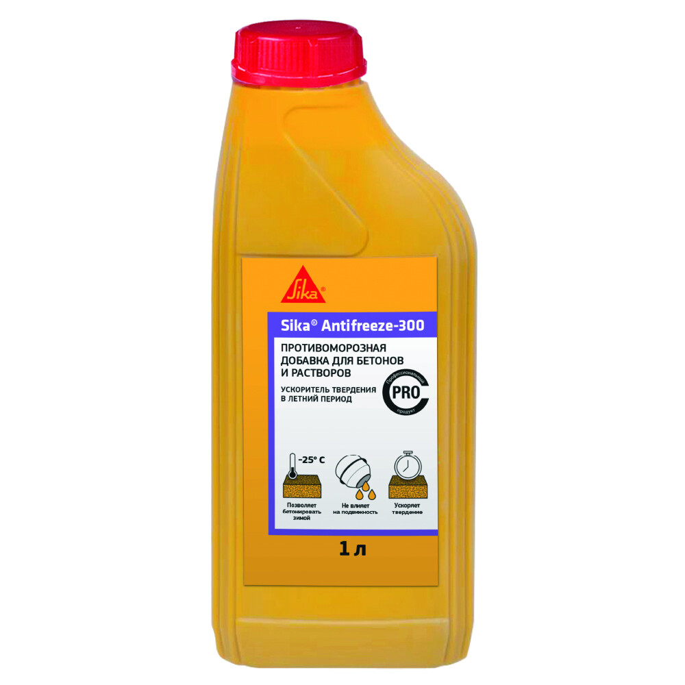 Изображение товара Добавка противоморозная для бетона Sika Antifreeze-300 1 л