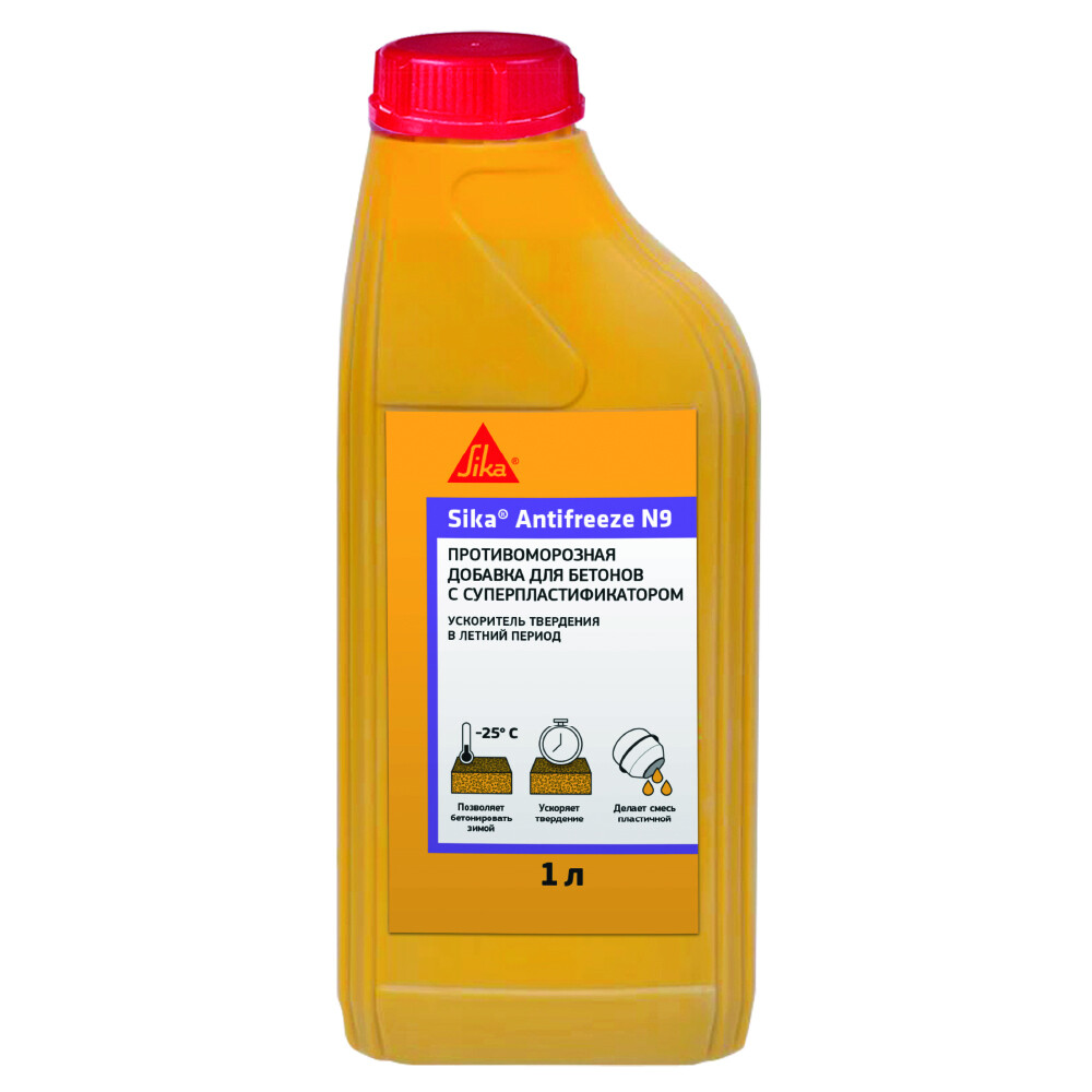 Изображение товара Ускоритель твердения и противоморозная добавка Sika Antifreeze N9 1 л