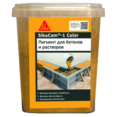 Краситель для бетона для кладочных и штукатурных смесей Sika SikaCem-1 желтый 0,5 кг